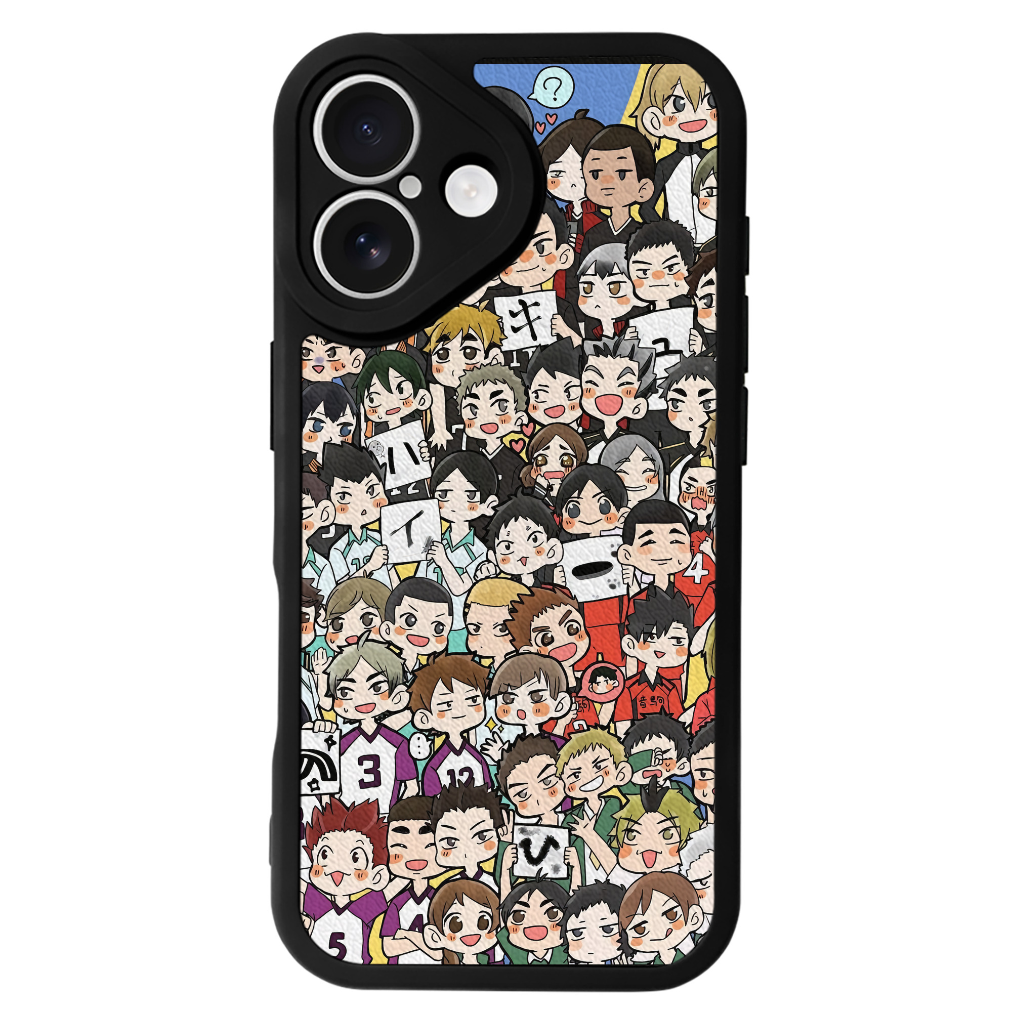 （画像用） ハイキュー!! Haikyu!! 【iPhone 16シリーズ対応】シリコンスマホケース（レザー調） 材質：シリコン